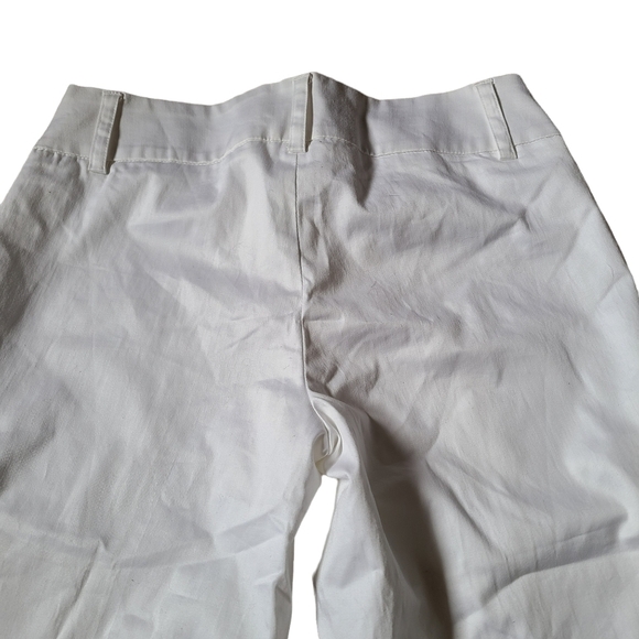 NEW Dynamite ladies white basic cotton sateen capri pants - Picture 9 of 10